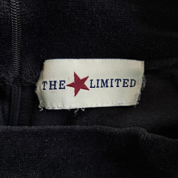 Vintage 90s The Limited Black Velour Bodysuit Mock Neck Long Sleeve - Picture 4 of 9